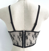 Lace sexy bustier crop cami top