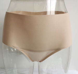 Bonding laser cut double fabric high waist brief