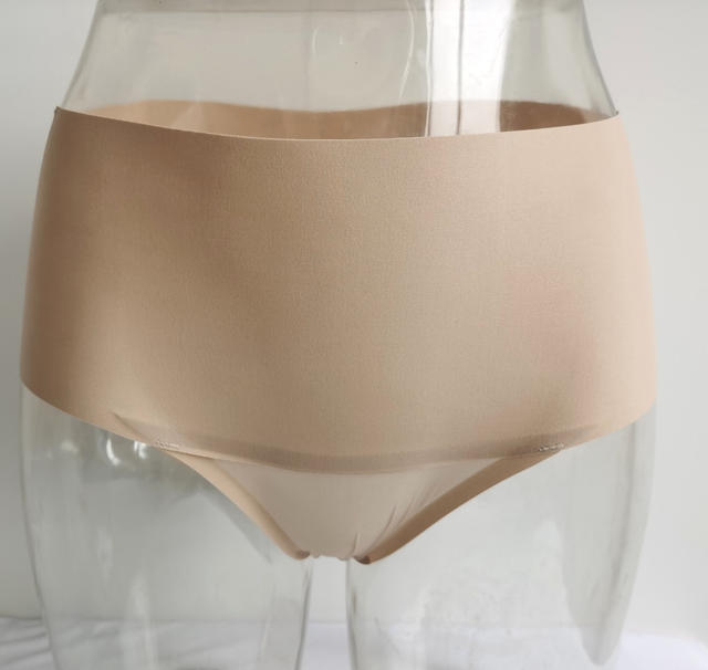 Bonding laser cut double fabric high waist brief
