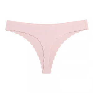 Lacer Cutting Wave Edge Seamless Thongs T002