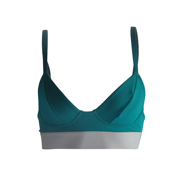 Modal Cut-Off Rule Plunge Bralette Bra 1002
