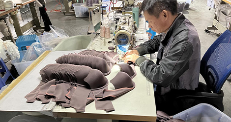 What are the fabrics available for custom bras?