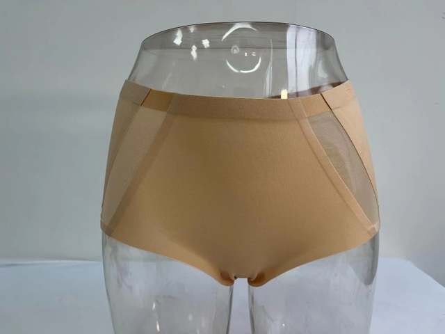 Bonding laser cut mesh high waist brief